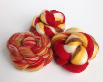 Wool Roving Top Superwash for Spinning, Blending & More