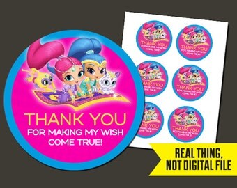 Shimmer and Shine Stickers - Shimmer and Shine Birthday Stickers