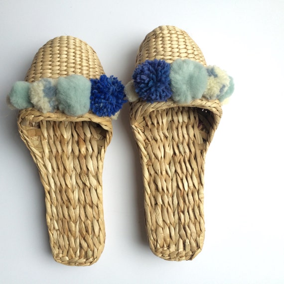 wicker slippers