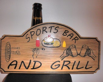 Bar and grill sign | Etsy