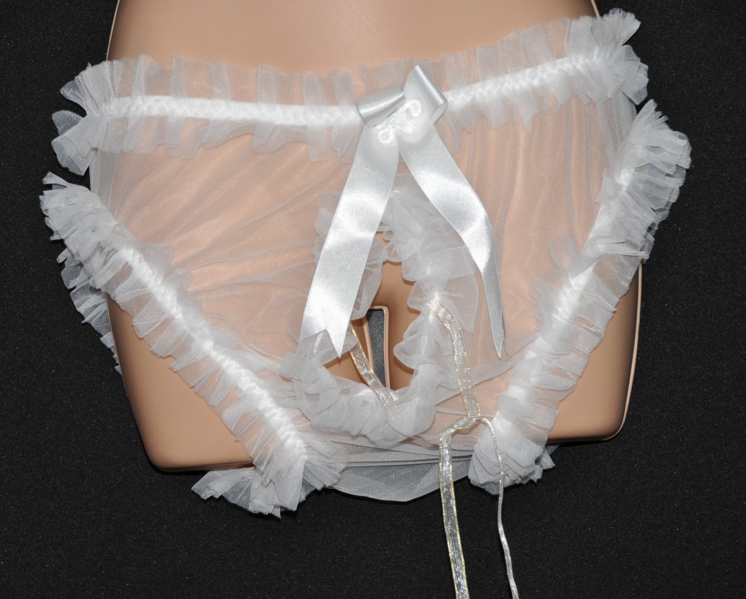 PANTIES DOWN Peephole panties sheer seethru by DeesUKDelights