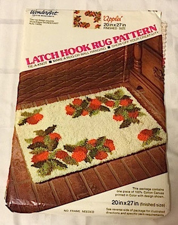 Latch Hook Rug Canvas WONDER ART 20 in. x 27 in. Rug Pattern