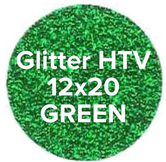 GREEN Glitter HTV 12x20 Sheet by SweetSouthernSignage on Etsy