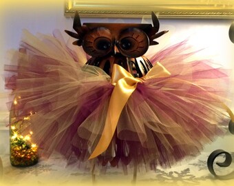 Toddler Tutu, Baby Tutu, Infant Tutu, Tutu Skirt, Newborn Tutu, Thanksgiving Tutu, Purple and Gold Tutu, New Year's Eve Tutu, Christmas Tutu