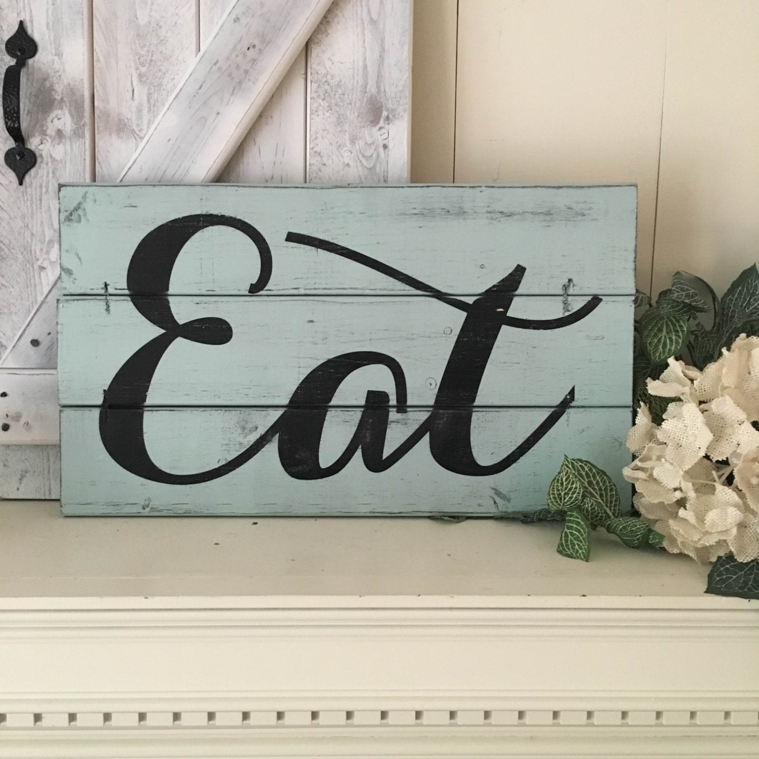 EAT SIGN wooden eat sign modern farmhouse kitchen signs