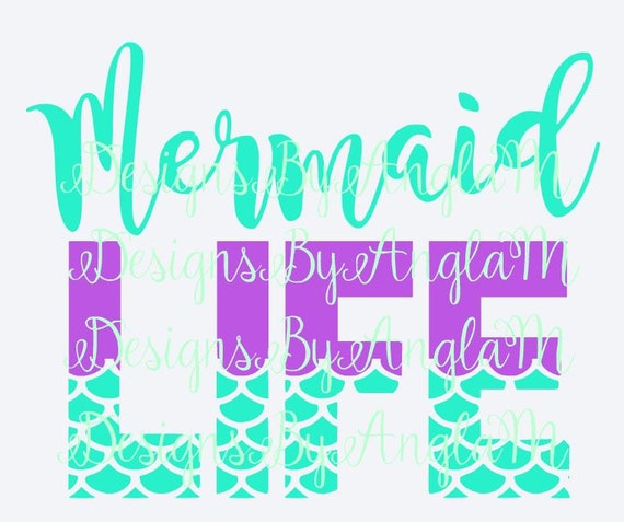 little mermaid birthday quotes SVG Mermaid DesignsByAngelaM cutting by Color SVG Digital Life