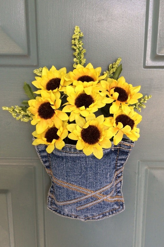 Christmas Gift for Her Sunflower Door by WallflowersbyKerri
