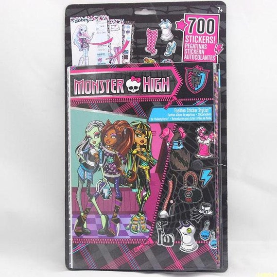 monster high fashion sticker stylist album 700 stickers