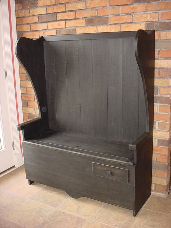 Wood Furniture PATTERN High-back Deacon s Bench WC758