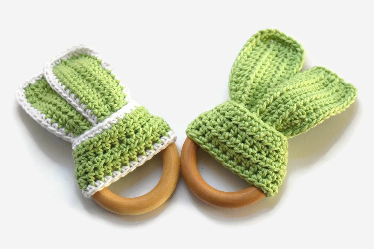 Teething Ring Baby Teething Ring Crochet by PumpkinsPlaythings