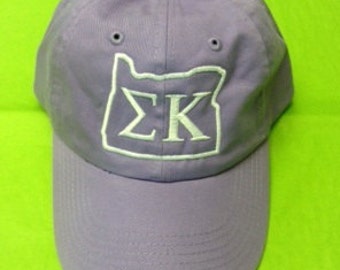 My State baseball cap Sigma Kappa Oregon State Outline