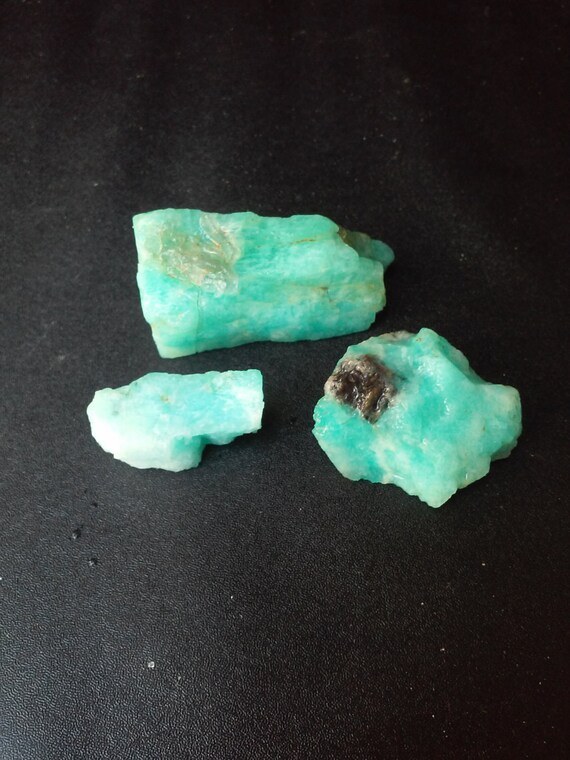 Raw Amazonite Crystals Positive Energy Stones Wire Wrapping