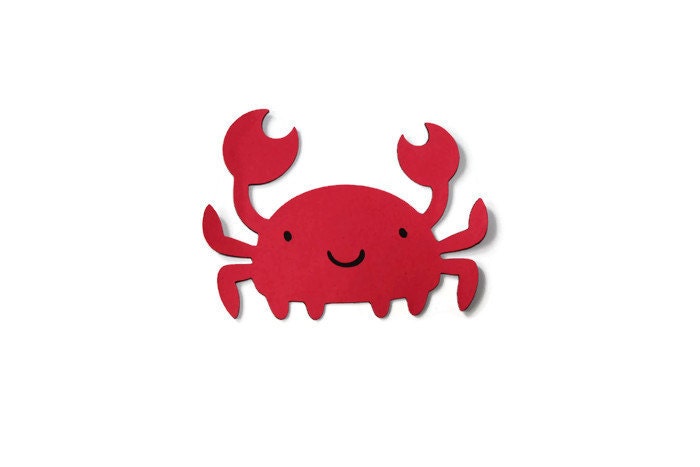 Crab Die Cuts Crab Cutouts Crab Scrapbook Crab Birthday