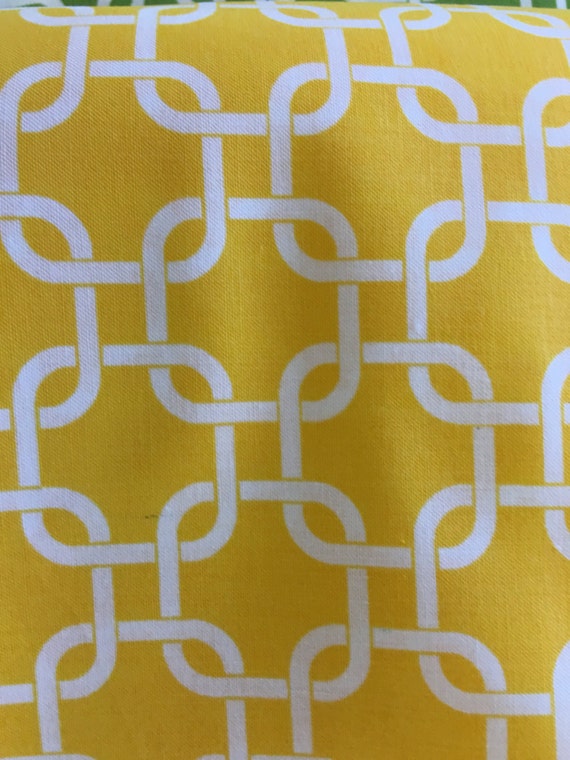 Chain link fabric yellow material fabric sewing