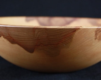 12" Large Wooden Salad Bowl,Wooden Salad Bowl,Food Safe Wooden Bowl,Traditional Wood Bowl,Beech Salad Bowl,Beech Bowl,Hardwood Bowl