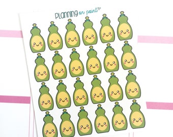 Kawaii Dish Soap Cleaner Chores Planner Stickers!
