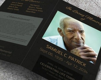 Funeral Program Template | Brochure for Word