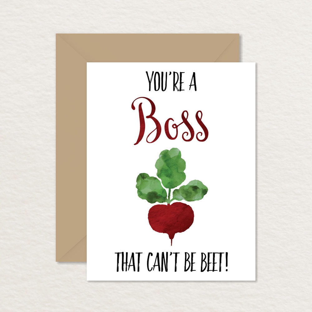 Funny Card for Boss / Printable Boss Card / Boss Appreciation