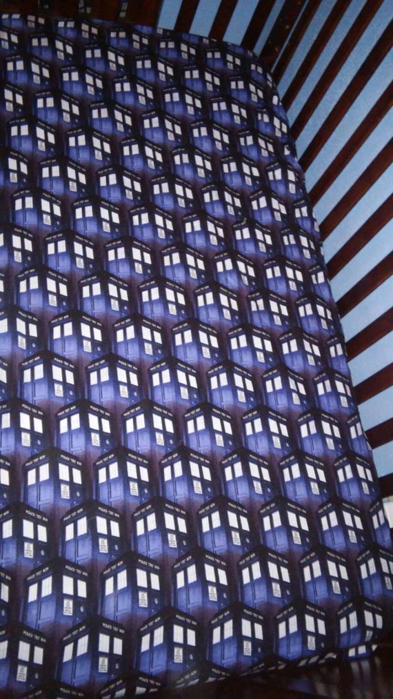 Dr. Who Tardis Crib/Toddler Fitted Sheet