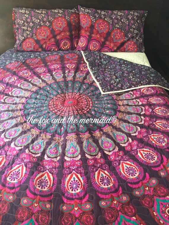Mandala tapestry quilt boho quilt hippie quilt indian style