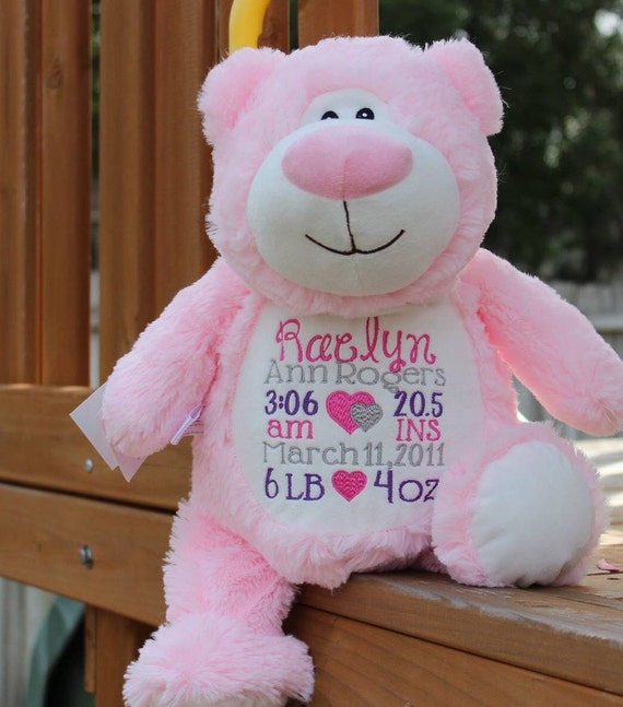 custom embroidered stuffed animals