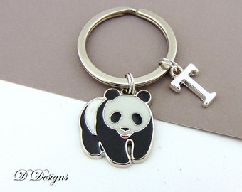 Panda KeyRing, Panda KeyChain, Panda Jewellery, Panda Gifts, Bear Key ring, Bear Key Chain, Personalised Panda Key chain