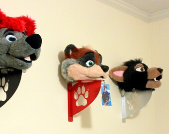 Fursuit Head Wall Shelf