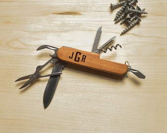 Personalized Knife, Multi Tool, Father's Day Gift, Custom Multi Tool, Custom Engraved Pocket Knife, Key Chain, Gift for Him, Groomsman Gift