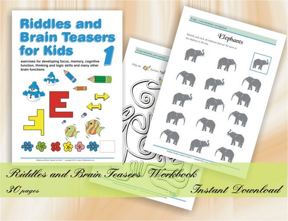 Riddles and Brain Teasers for kids Printable Puzzles Logic