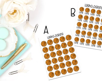 Kawaii Basketball Planner Stickers