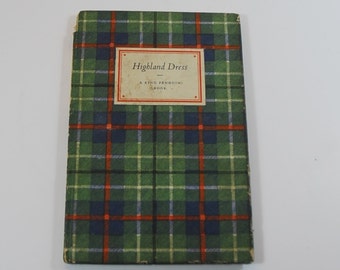 Vintage King Penguin Book of Highland Dress, 1st Edition Penguin Book 1948, Scottish Dress Book, Vintage Illustration Book,