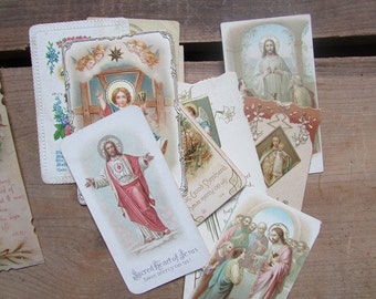 Vintage prayer cards | Etsy