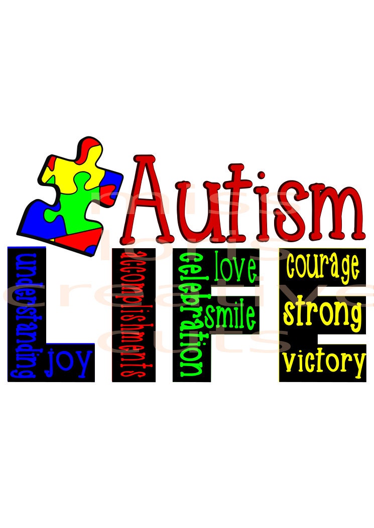 Download Autism LIFE autism awareness SVG Cut file Autism awareness ...