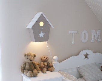 Kinderleucht, nursery lamp, children's lamps, birth, baby lamp, Bird House lamp