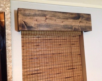 Custom Made Window Valance Rustic Wood Curtain Valance