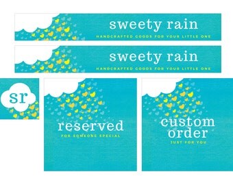 Premade etsy banners, etsy shop branding, etsy banner set children's shop banners, cute etsy banners, professionally designed etsy banners