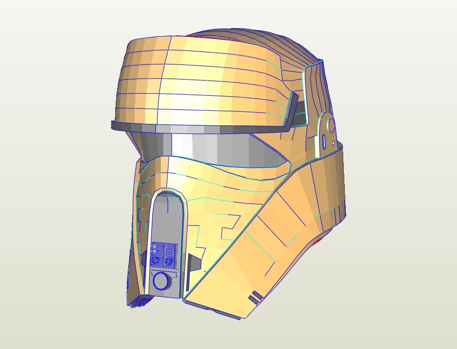 clone trooper armor pepakura files helmet