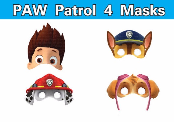 It is a picture of Astounding Paw Patrol Printable Masks It's just a graphic of Astounding Paw Patrol Printable Masks