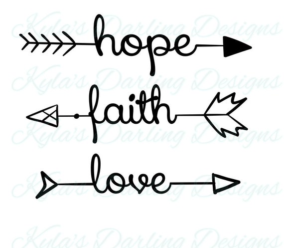 hope faith love arrow words hope faith love arrow words