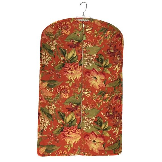 Items similar to Weekend Hanging Garment Bag Flower Design on Etsy