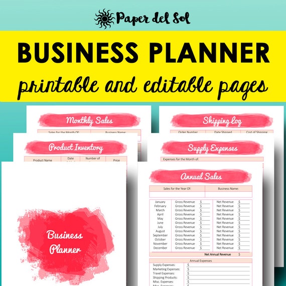 Direct Sales Planner Printable Business Planner by PaperdelSol