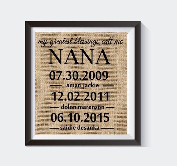 My Greatest Blessings Call Me Nana-Nana's Birthday