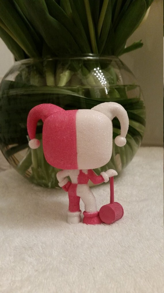 Custom Funko Pop Pink and White Harley Quinn
