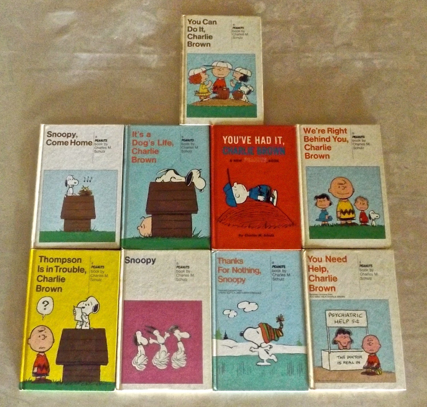 Charlie Brown / Snoopy Book Collection of 9 Hardcovers from