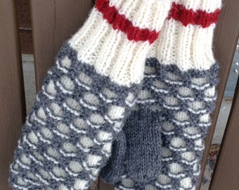 Honeycomb mittens Etsy