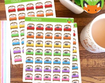 Beds - Bed Sheets Change Sheets Lazy Day Nap Sleep In - Planner Stickers