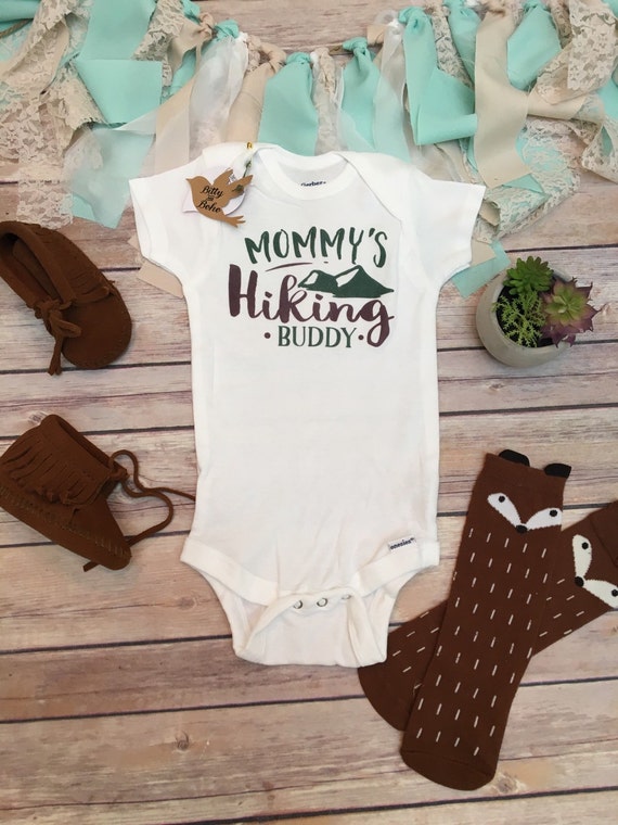 Hiking Onesie® Baby Boy Clothes Baby Shower Gift by BittyandBoho