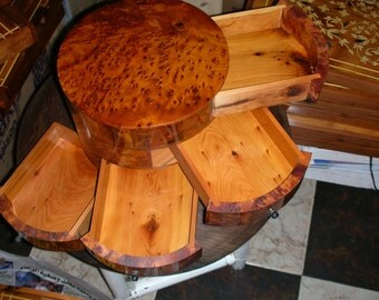 Artículos similares a Diseño de cajones de estantería de madera en Etsy