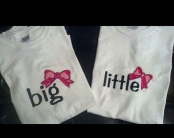 Big and Little shirts, sorority shirts, big sister shirts, gifts for your new little, gifts for your new big, college sorority shirts