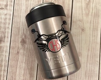 Yeti motorcycle decal/yeti tumbler decal/motorcycle decal/yeti decal for men/yeti cup decal/monogram decal/custom decal/motorcycle laptop